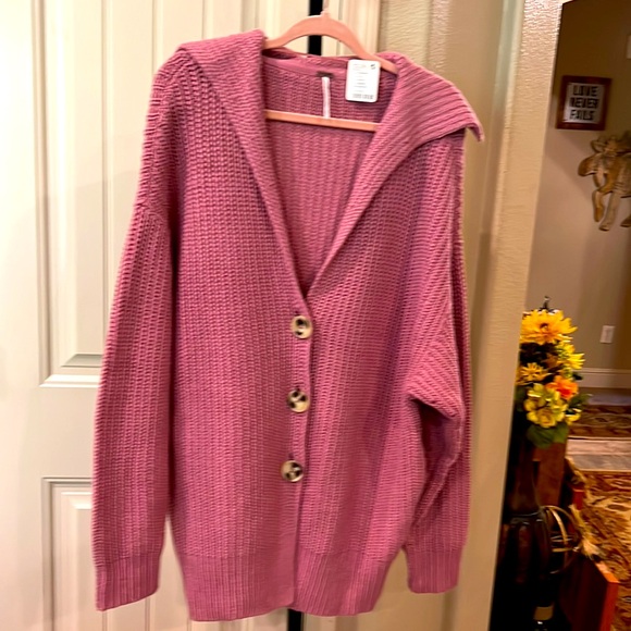 Free People Swim Too Deep Sweater Cardigan - Picture 4 of 7